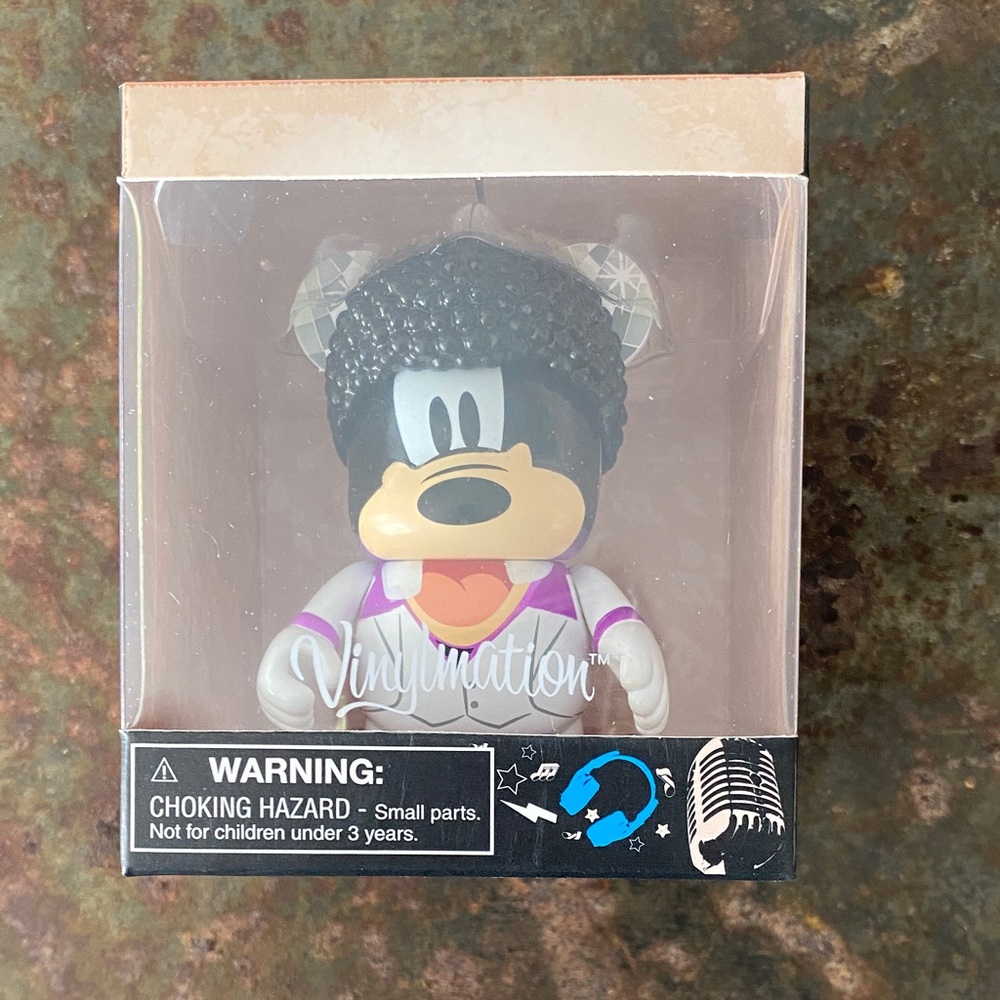 Vinylmation Tunes Disney Vinyl 3”  Disco Goofy Figure. Sealed Box